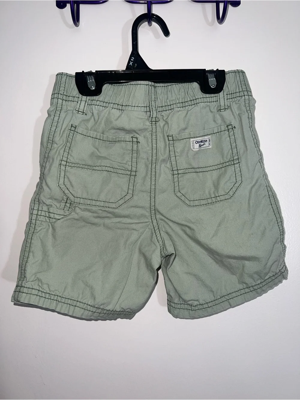 OshKosh B'gosh Sage Green Pull-On Shorts